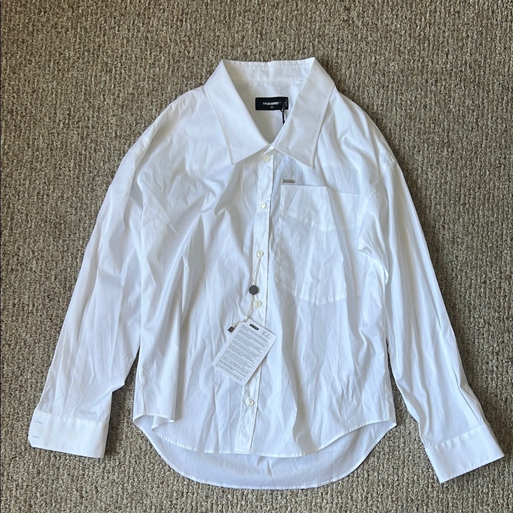 NWT DSQUARED2 Overdize White Shirt